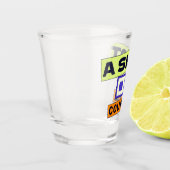 Ein Schuss Mut Schnapsglas (Links)