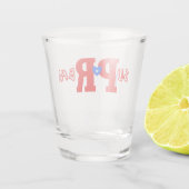 Ein Schuss Ricanisches Crema-Suprema-Shotglas Schnapsglas (Rückseite)