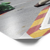 Ein Schütze an Bord des Flugzeugträgers Fotodruck (Ecke)