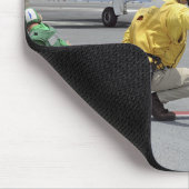 Ein Schütze an Bord des Flugzeugträgers Mousepad (Ecke)