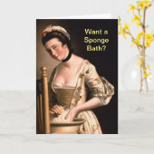 Ein Schwammbad gewollt Karte (Gelbe Blume)