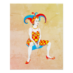 Ein schwangerer Narr Stretch Canvas Print Poster