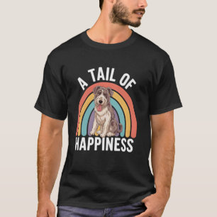 Ein Schwanz des Glücks Irischer Wolfshund Hund Ret T-Shirt