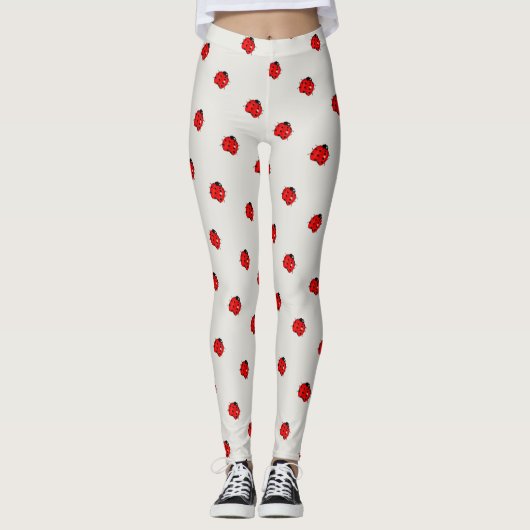 Ein Schwarm der Marienkäfer Leggings (Vorderseite)