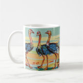 Ein Schwarm Flamingos Becher Kaffeetasse (Links)