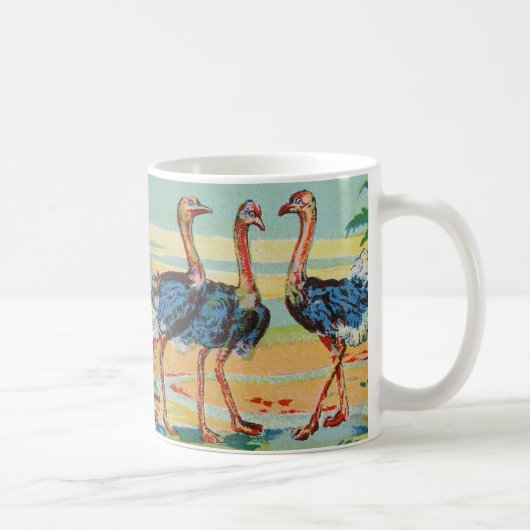 Ein Schwarm Flamingos Becher Kaffeetasse (Rechts)
