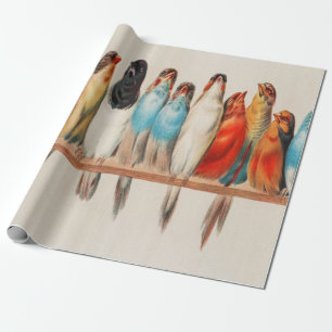 Ein Schwarm Vögel Geschenkpapier