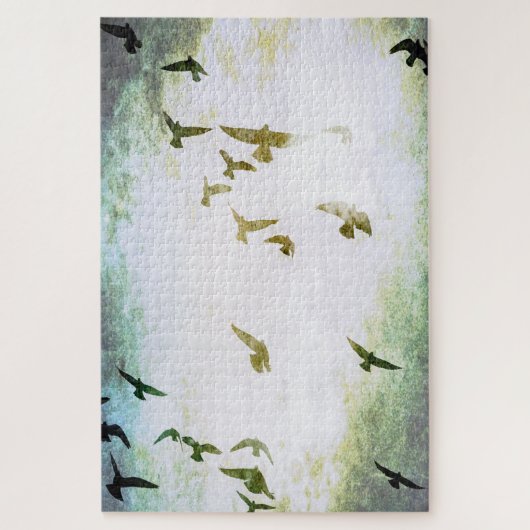 Ein Schwarm Vögel Puzzle (Vertikal)