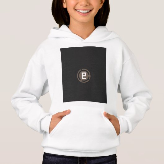 ein schwarz-braunes Logo mit dem Buchstaben 9 Hoodie (Vorderseite)