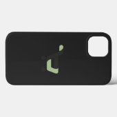 ein schwarz-grünes Logo mit einem Warenkorb Case-Mate iPhone Hülle (Rückseite (Horizontal))