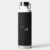 ein schwarz-grünes Logo mit einem Warenkorb Trinkflasche (Vorderseite)