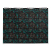 ein schwarz-grünes Muster mit schwarzem Hintergrun Kalender (Titelbild)