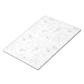 ein Schwarz-Weiß-Foto einer Person, die eine Zelle Notizblock (angewinkelt)