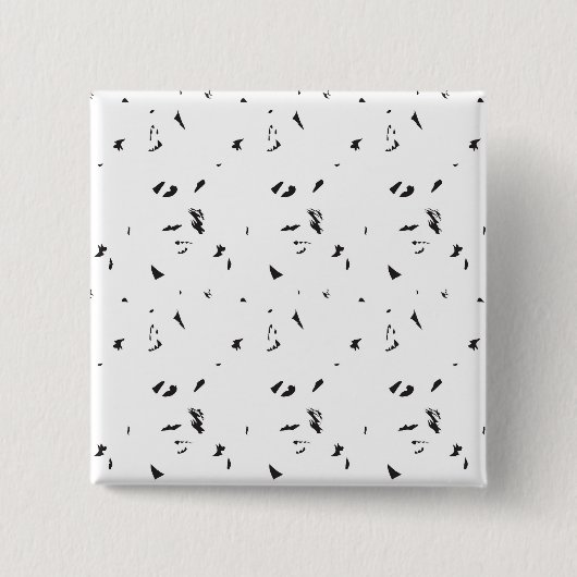 ein Schwarz-Weiß-Foto einer Vogelherde Button (Vorderseite)