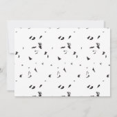 ein Schwarz-Weiß-Foto einer Vogelherde Dankeskarte (Rückseite)