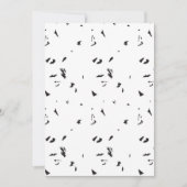 ein Schwarz-Weiß-Foto einer Vogelherde Einladung (Vorderseite)