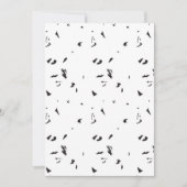 ein Schwarz-Weiß-Foto einer Vogelherde Einladung (Vorderseite)