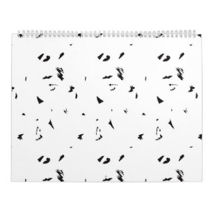 ein Schwarz-Weiß-Foto einer Vogelherde Kalender