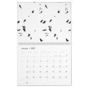 ein Schwarz-Weiß-Foto einer Vogelherde Kalender (Jan 2027)