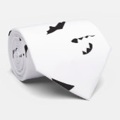 ein Schwarz-Weiß-Foto einer Vogelherde Krawatte (Gerollt)