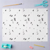 ein Schwarz-Weiß-Foto einer Vogelherde Seidenpapier (Basteln)