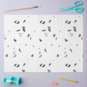 ein Schwarz-Weiß-Foto einer Vogelherde Seidenpapier (Basteln)