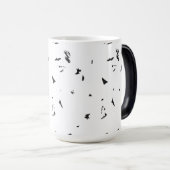 ein Schwarz-Weiß-Foto einer Vogelherde Verwandlungstasse (VorderseiteRechts)
