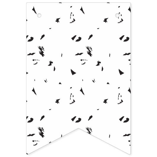 ein Schwarz-Weiß-Foto einer Vogelherde Wimpelkette (Zweite Fahne)