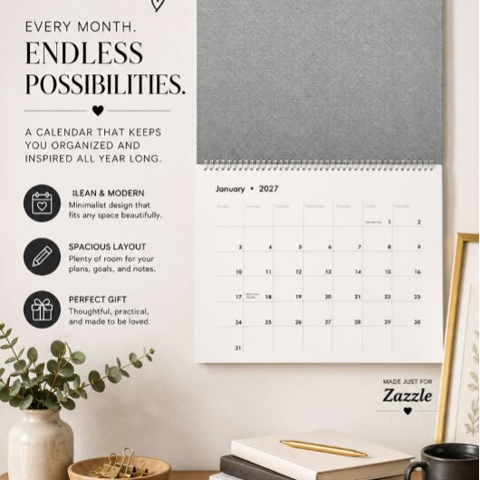 ein Schwarz-Weiß-Foto einer Wand_ Kalender