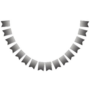 ein Schwarz-Weiß-Foto einer Wand_ Wimpelkette