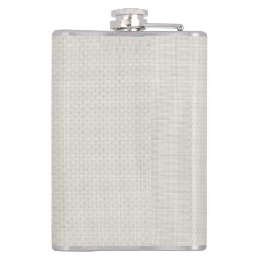 ein Schwarz-Weiß-Foto eines Mannes in einem Anzug Flachmann (Rückseite)