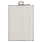 ein Schwarz-Weiß-Foto eines Mannes in einem Anzug  Flachmann (Rückseite)