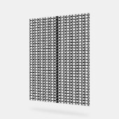 ein Schwarz-Weiß-Foto eines Musters Acrylschild (Winkel)