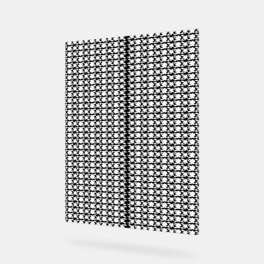 ein Schwarz-Weiß-Foto eines Musters Acrylschild (Winkel)