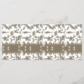 ein Schwarz-Weiß-Foto eines Musters Menükarte (Rückseite)