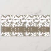 ein Schwarz-Weiß-Foto eines Musters Menükarte (Vorderseite)