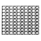 ein Schwarz-Weiß-Foto eines Musters Notizblock (Vorderseite)