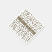 ein Schwarz-Weiß-Foto eines Musters Serviette (Ecke)