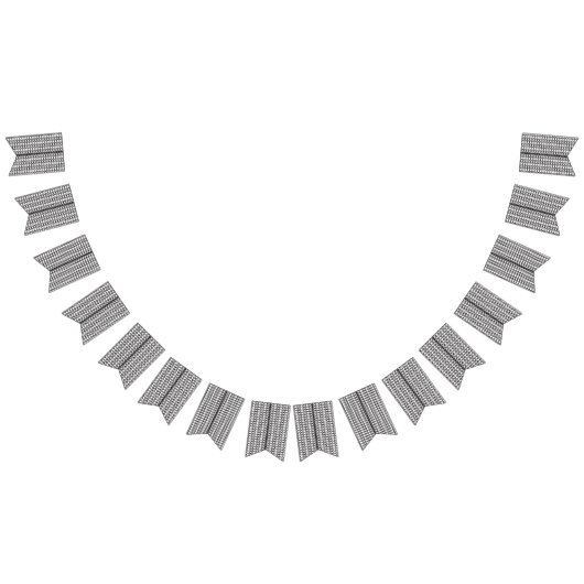 ein Schwarz-Weiß-Foto eines Musters Wimpelkette (Alle)