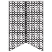 ein Schwarz-Weiß-Foto eines Musters Wimpelkette (Erste Fahne)