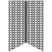 ein Schwarz-Weiß-Foto eines Musters Wimpelkette (Dritte Fahne)