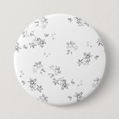 ein Schwarz-Weiß-Foto von Schneeflocken Button (Vorderseite)