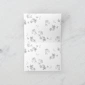 ein Schwarz-Weiß-Foto von Schneeflocken Dankeskarte (Innenseite)