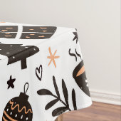 Ein Schwarz-Weiß-Weihnachtsmuster Tischdecke (Beispiel)