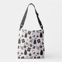 Ein Schwarz-Weiß-Weihnachtsmuster