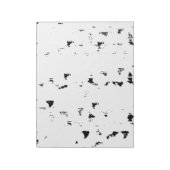 ein schwarz-weißes Foto Regen fällt Notizblock (Rotiert)