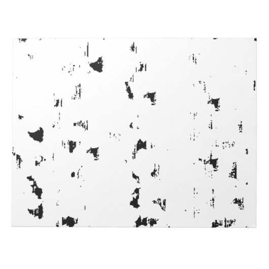 ein schwarz-weißes Foto Regen fällt Notizblock (Vorderseite)