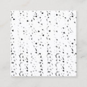 ein schwarz-weißes Foto Regen fällt Telefonnummerkarte (Vorderseite)