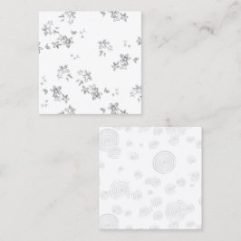 ein schwarz-weißes Foto von Blasen auf weißem Rück Telefonnummerkarte