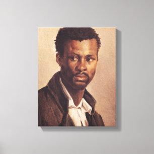 Ein Schwarze, 1823-24 Leinwanddruck